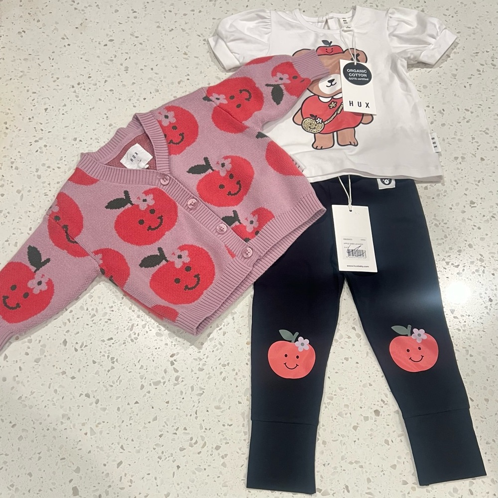 Huxbaby Apple Print Set